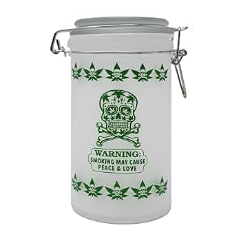 Amazon.com: TMI Stash Jars Large 6 Tall Airtight Glass Herb